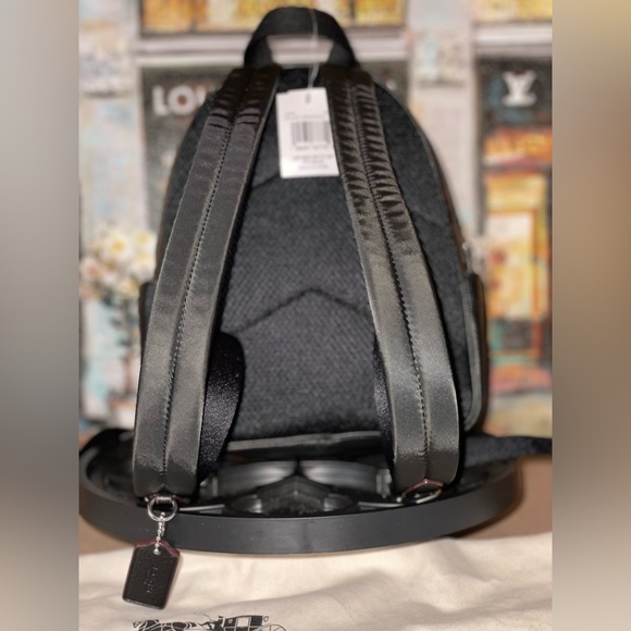 Coach Court Backpack 23 in Leopard Print & Pebbled Leather New with Tags - Picture 3 of 10